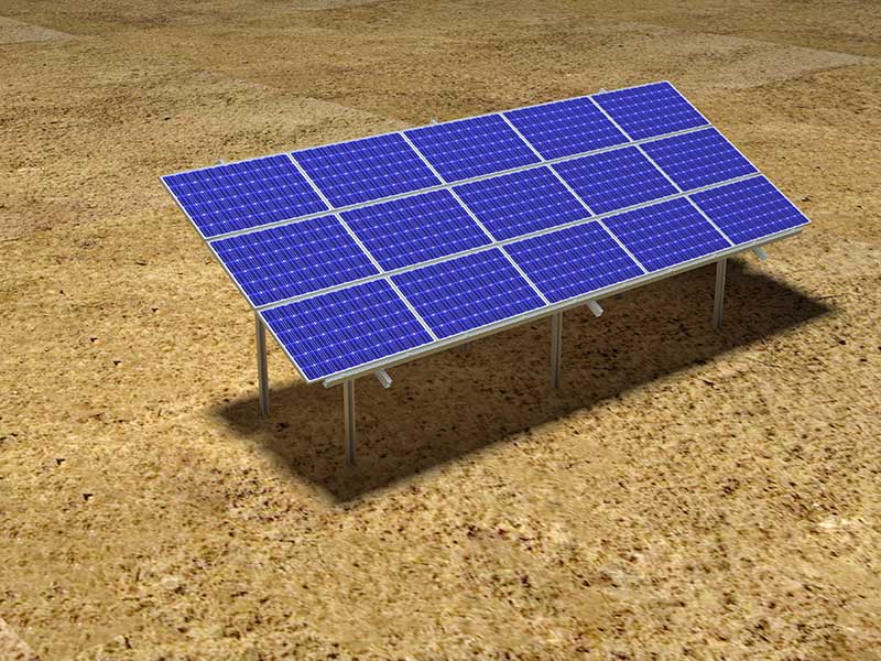 Bausatz für die Bodenmontage von Solarpanels
