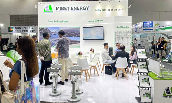 Mibet auf der Solartech Indonesia-Ausstellung