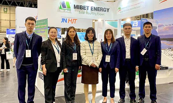 Mibet präsentiert PV-Regalsysteme auf der UK Solar & Storage Exhibition 2023