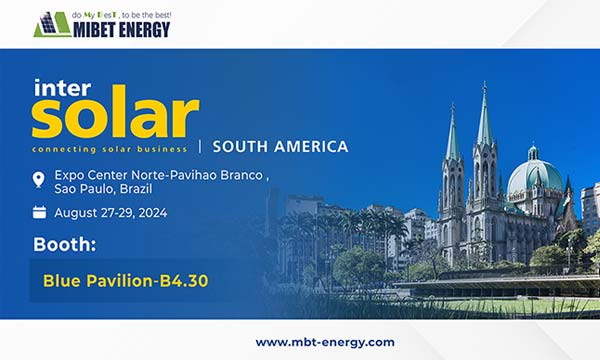 Mibet nimmt an der Intersolar South America 2024 teil